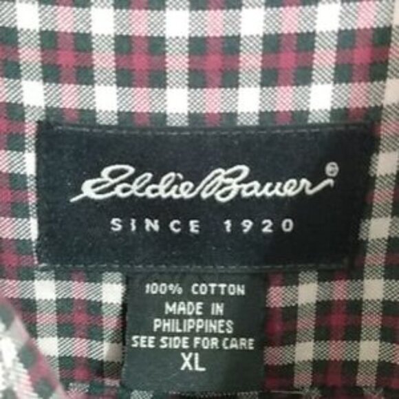 EDDIE BAUER CASUAL LONG SLEEVE BUTTON DOWN DRESS SHIRT SIZE XL - Picture 7 of 9